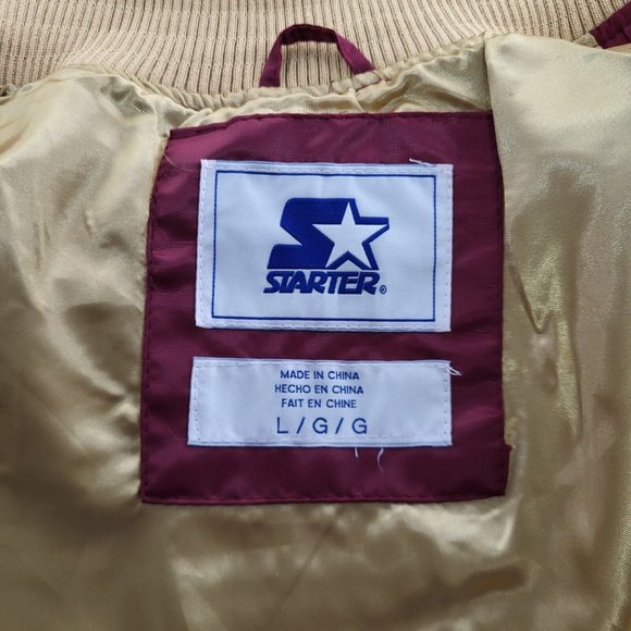 Starter NBA Cleveland Cavaliers Mens Satin Bomber Jacket Sz L NWT - Picture 7 of 8